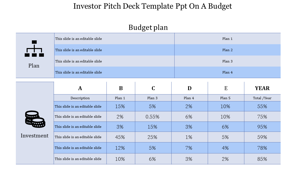 Buy Strategy Investor Pitch Deck Template PPT